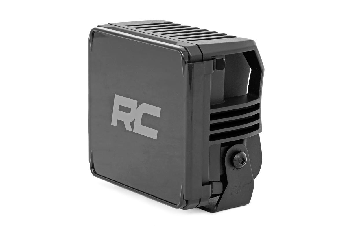 Rough Country 4/" Square Cree LED Lights Pair Cool White DRL 70905DRL Square Cree