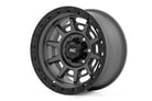 Rough Country 85 Series One-Piece 15x8 Wheels | 5x4.5 Bolt Pattern | Gunmetal Gray W/Black Lip | 85150813