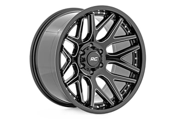 Rough Country 95 Series Wheel | Machined One-Piece | Gloss Black | 22x10 | 6x5.5 | -25mm