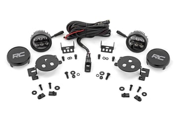 LED Fog Light Kit | 3.5 Inch Round Black Series | Amber DRL | Ram 1500 (2019-2024)