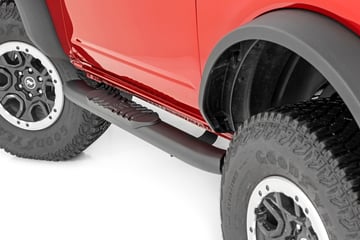 Oval Nerf Steps | 2-Door | Black | Ford Bronco (2 Door) 4WD (2021-2025)