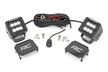 Black Series LED Light Pair | 2-inch Square