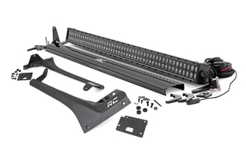 LED Light Kit | Windshield Mount | 50" BLK Dual Row | Jeep Gladiator JT/Wrangler JL (18-26)