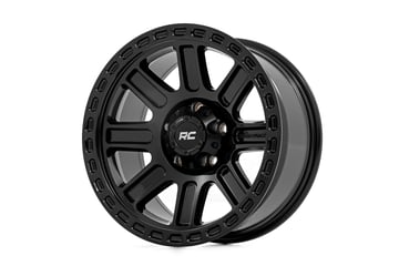 Rough Country 84 Series Wheel | One-Piece | Gloss Black | 15x8 | 5x4.5 | -19mm