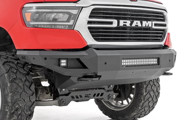 High Clearance Front Bumper | LED Lights & Skid Plate | Ram 1500 (19-24)