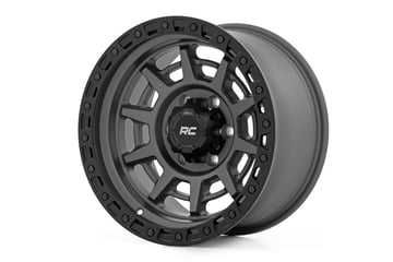 Rough Country 85 Series Wheel | Simulated Beadlock |5x5.5 Bolt Pattern