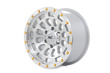 Rough Country 87 Series Wheel | Simulated Beadlock | Full Machine | 17x8.5 | 6x5.5 | +0mm