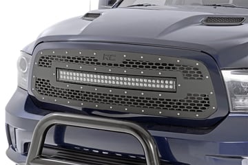 Dodge Ram Mesh Grille w/ LED Light Bar [70199]