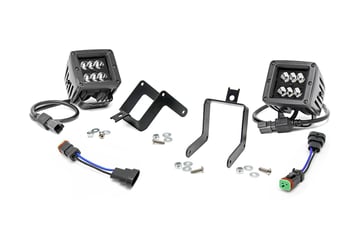 Ford Super Duty 2-inch Square Cree Black Series LED Fog Light Kit [70622]