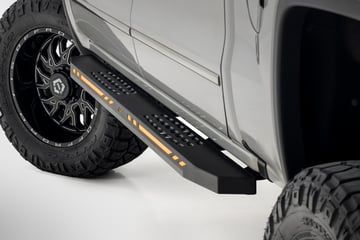 AC2 Running Boards | Amber/White | Crew Cab | Chevy/GMC 1500 (2007-2018)