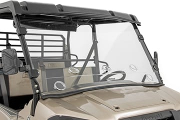 Vented Full Windshield | Scratch Resistant | Kawasaki Mule PRO-FX 