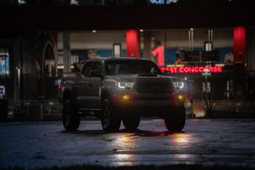 LED Fog Light Kit | 3.5 Inch Round Black Series | Amber DRL | Toyota Tacoma (16-23)