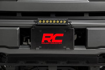 Xotic Tech Black Aluminum License Plate Bracket For Bull Bar | Fits Chevy Silverado & More