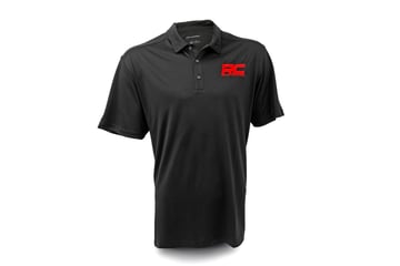 Rough Country Polo | Rough Country Logo | Black | Moisture Wicking
