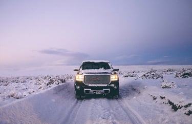 GMC in snow