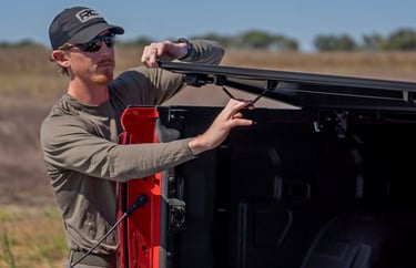 hard flush mount tri-fold bed cover