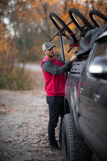 Tacoma, mountain bike, overlanding