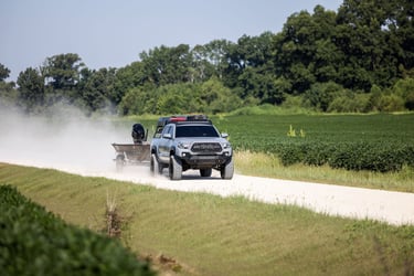 roof rack, light bar
