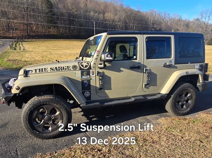 2.5 inch Lifted 2017 Jeep Wrangler Unlimited Sport 4WD