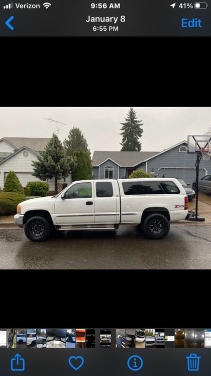 2.5 inch Lifted 2001 GMC Sierra 1500 4WD