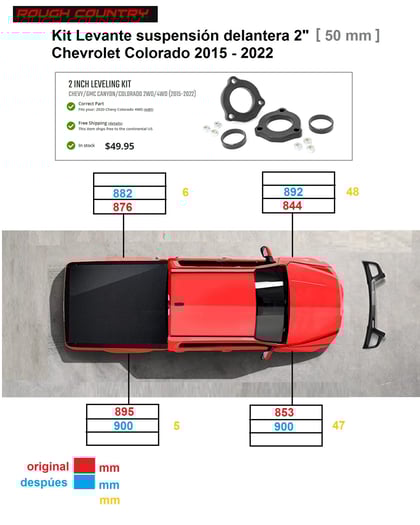 2 inch Lifted 2020 Chevy Colorado 4WD