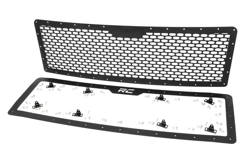 Munirater Glossy Black Mesh Front Upper Grille For 2009-2014 Ford F-150 Replacement