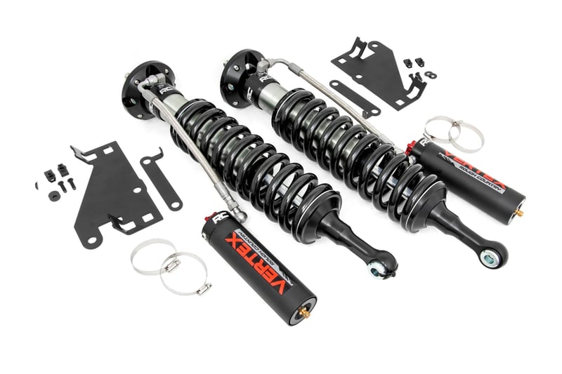 パーツ ROUGH COUNTRY Vertex 2.5 Adjustable Coilovers | Front | 3.5 Inch | Toyota
