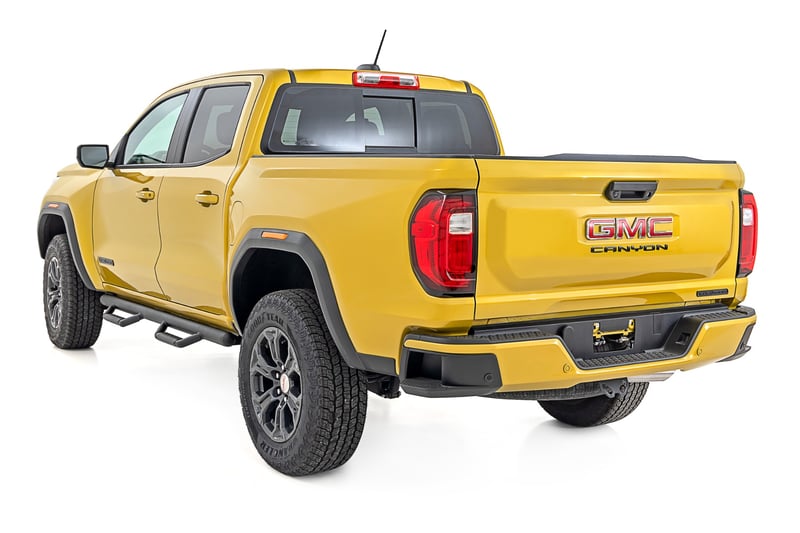 thumbnail interactive-video image 1 of BEOC Black Drop Step Nerf Bars For Chevy Colorado/GMC Canyon Crew Cab 2015-2024 1 of 4
