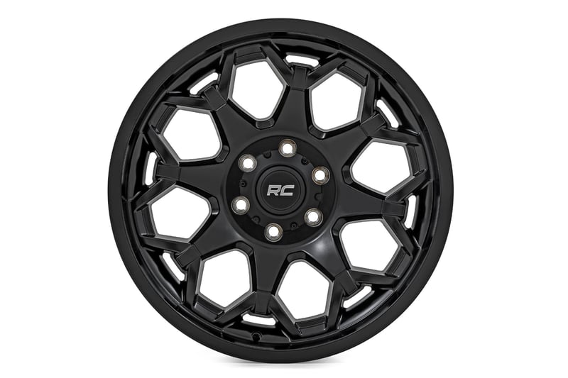 ルーブエックス5個 Rough Country 80 Series Wheel | One-Piece | Semi Gloss Black