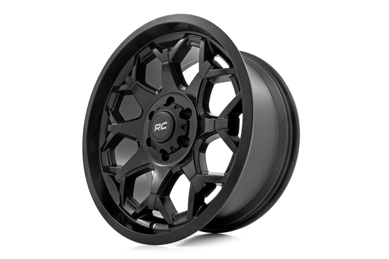 Rough Country 80 Series Wheel | One-Piece | Semi Gloss Black