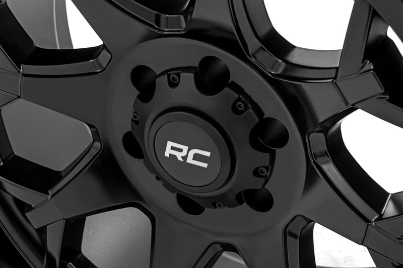 Rough Country 80 Series Wheel | One-Piece | Semi Gloss Black