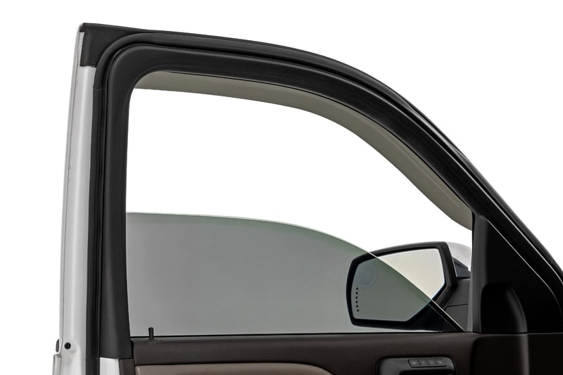 Tape-On Window Visors Rain Guards For GMC Savana 2500 3500 1996-2025 – Dark Smoke
