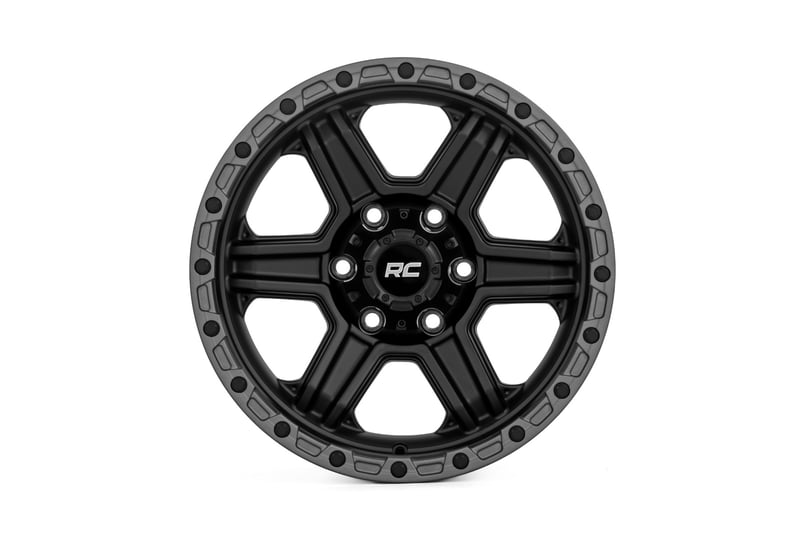 Rough Country 79 Series Wheel | One-Piece | Semi Gloss Black
