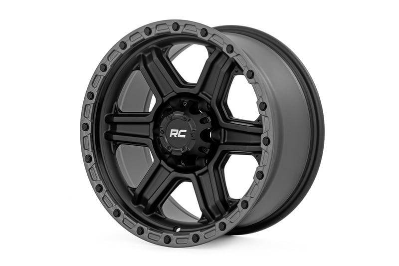 Rough Country 79 Series Wheel | One-Piece | Semi Gloss Black
