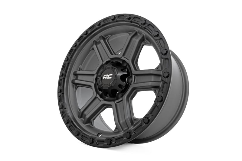 【ryo-ryo】CANAL ACCESSORY CMMOR1189 Rough Country 79 Series Wheel | One-Piece | Gunmetal Gray w