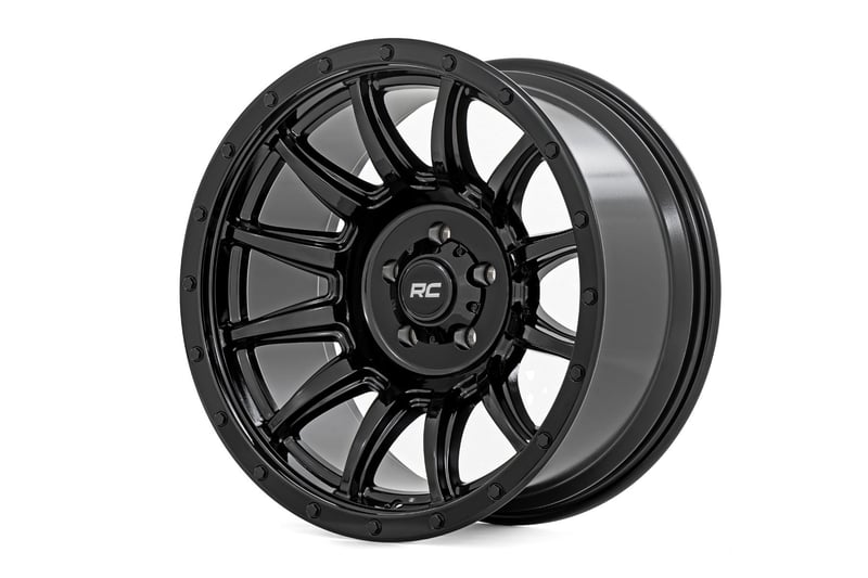 Rough Country 90 Series Wheel | One-Piece | Gloss Black