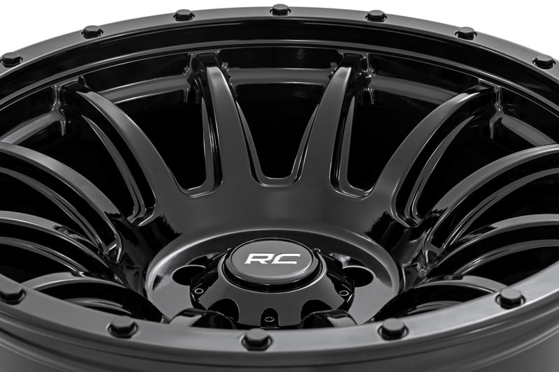 Rough Country 90 Series Wheel | One-Piece | Gloss Black
