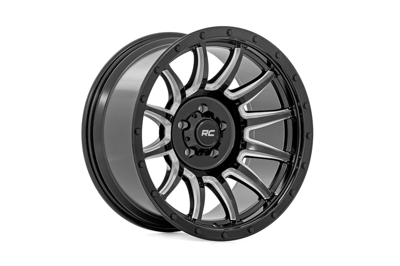 Rough Country 90 Series Wheel | One-Piece | Gloss Black w