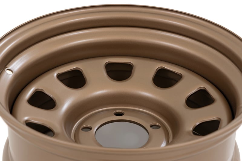 Rough Country RC158545 Steel Wheel 15x8 Gloss Black - 5x4.5