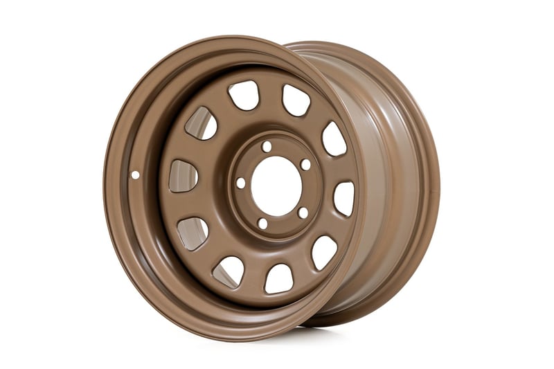 Rough Country RC158545 Steel Wheel 15x8 Gloss Black - 5x4.5