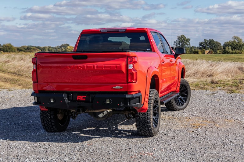 AUSUM MOTOR Power Retractable Running Boards For 2019-2025 Silverado/Sierra 1500 2500/3500HD Crew Cab - 83" Black