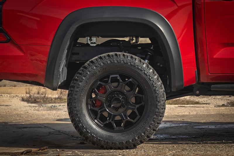 Rough Country 77 Series Wheel | One-Piece | Semi Gloss Black