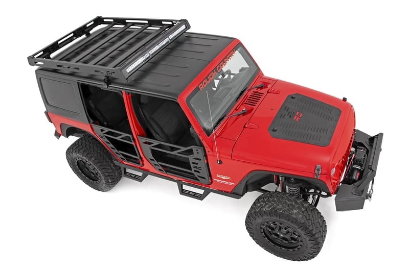 【WOOHWA】RIVET 2WAY HOOD JK Hood Louver with RC Logo | Jeep Wrangler JK/Wrangler