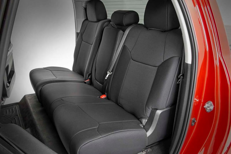 thumbnail image 2 of KUAFU Full Set Seat Covers For Toyota Tundra 2014-2021 Double/Crew Cab – Black 2 of 5