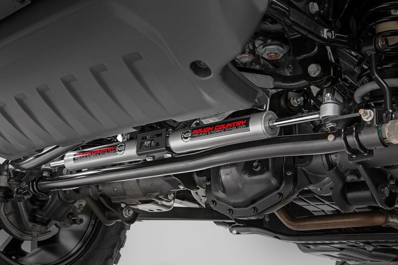 ROUGH COUNTRY N3 デュアル ステダン jk ラングラー Amazon.com: Rough Country N3 Dual Steering Stabilizer for 07