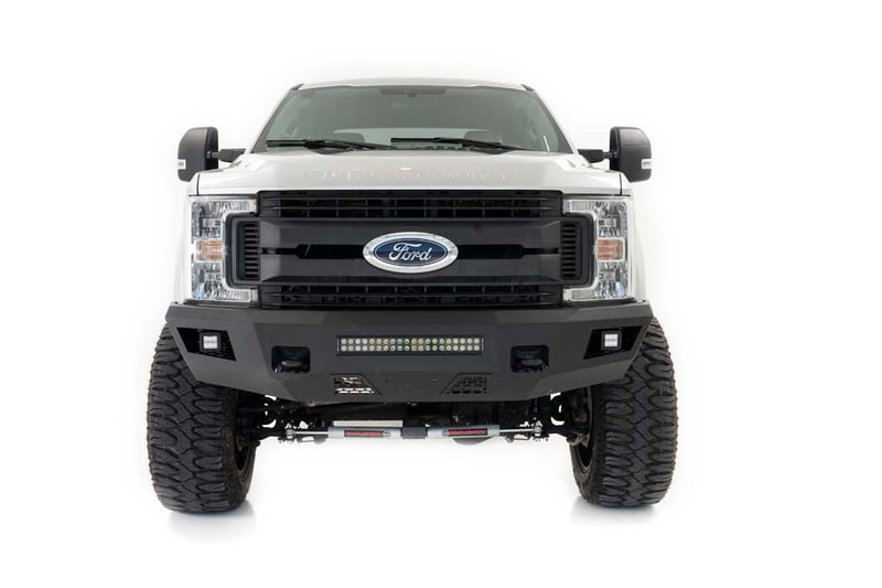 thumbnail image 2 of Chrome Steel Front Bumper Face Bar For Ford F-250 / F-350 Super Duty 2017-2019 2 of 4