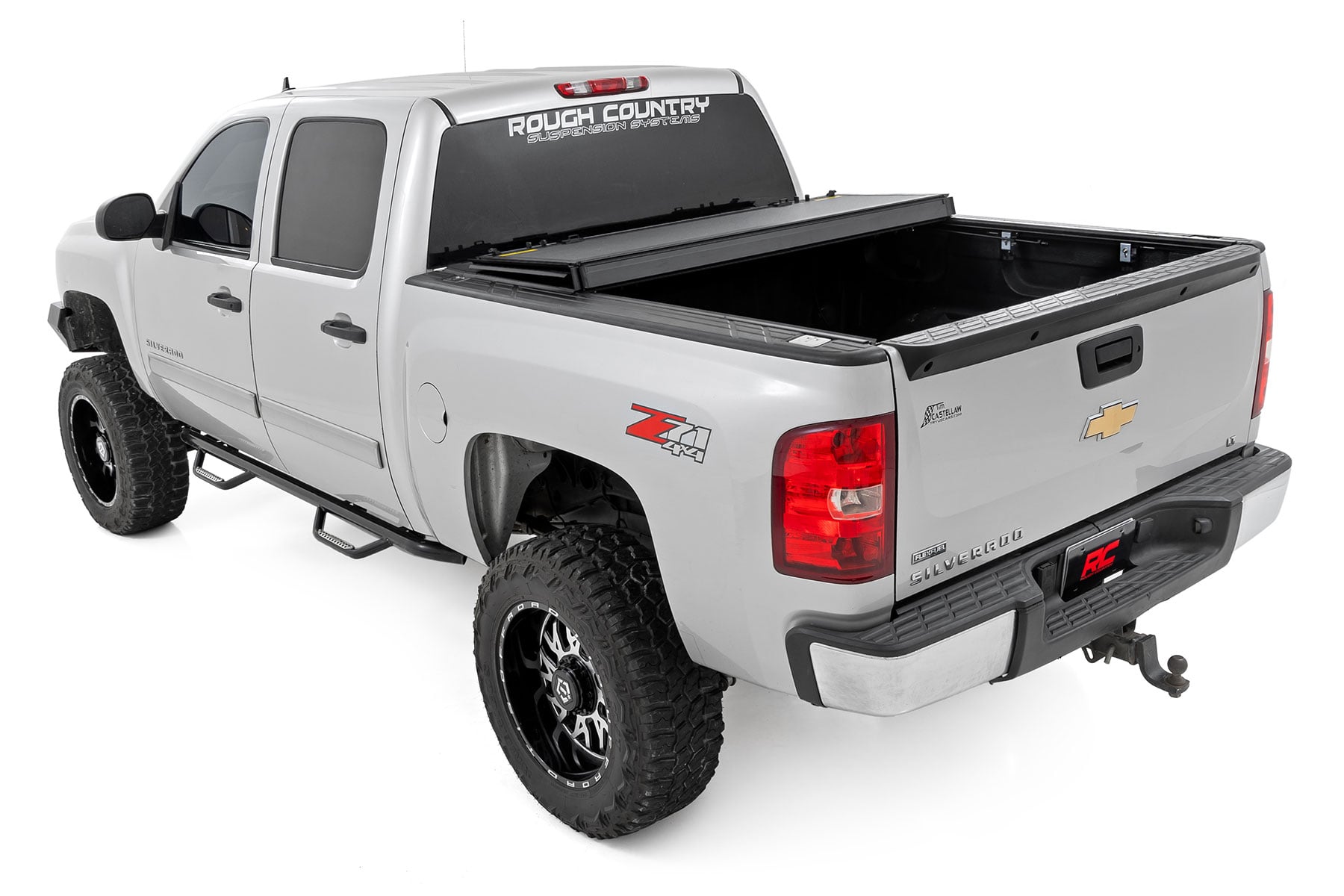 Hard Tri-Fold Flip Up Bed Cover | 5'9" Bed | Chevy/GMC 1500 (07-13) view 3