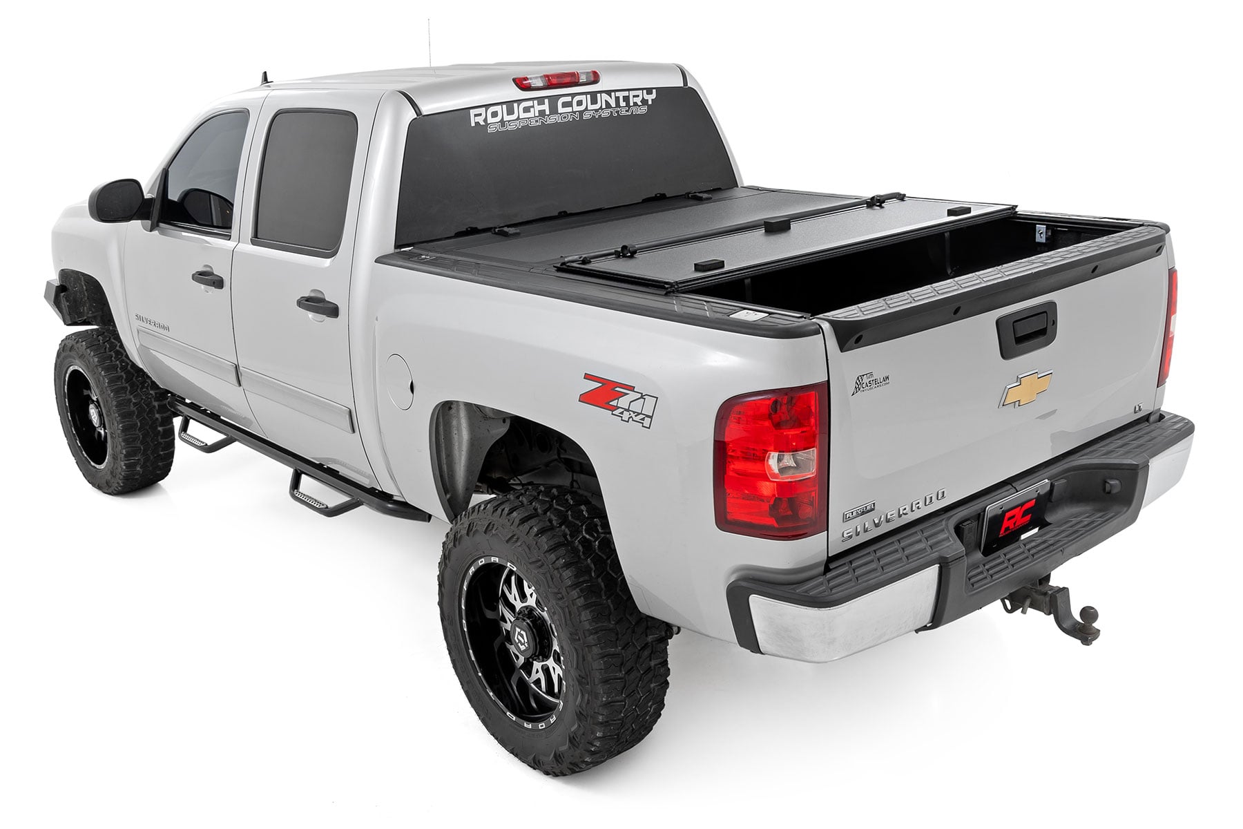 Hard Tri-Fold Flip Up Bed Cover | 5'9" Bed | Chevy/GMC 1500 (07-13) view 4