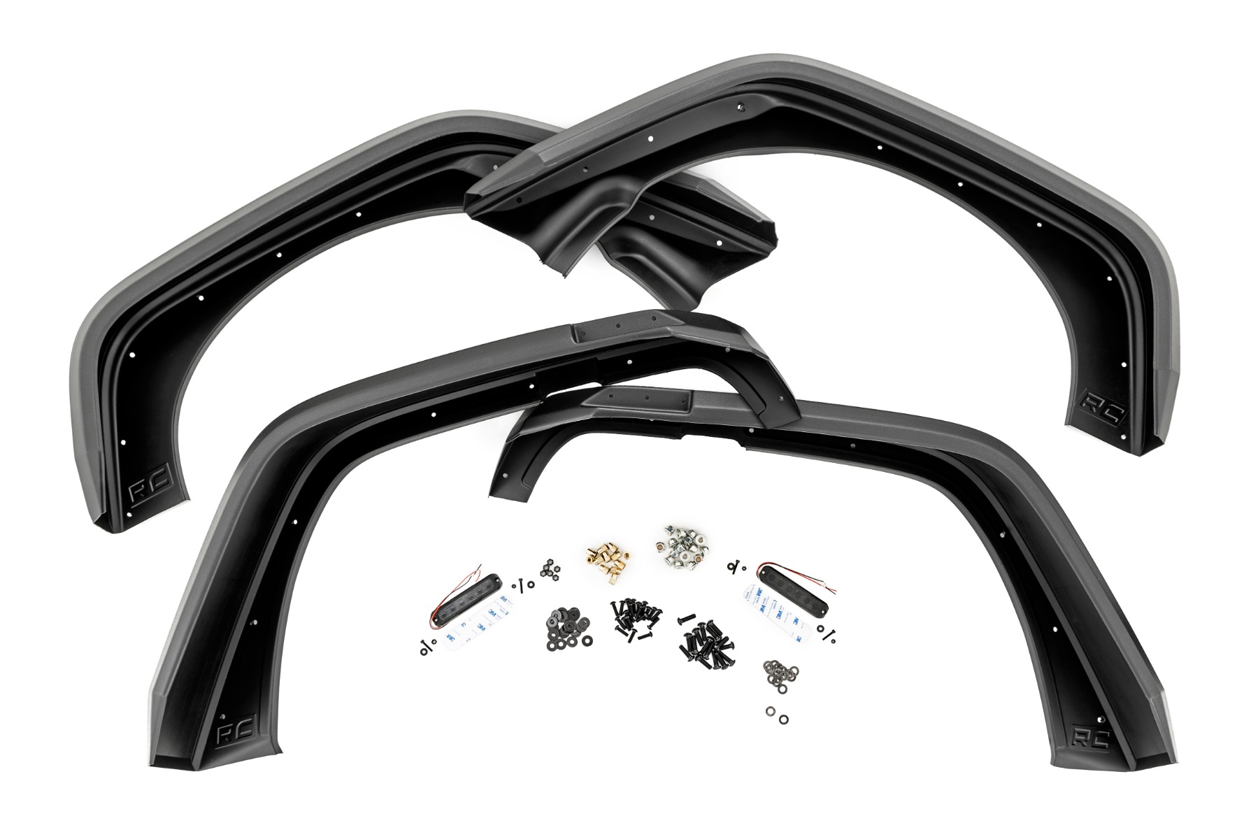 High Clearance LED Flat Fender Flare Kit | UV Treated | Jeep Wrangler JK (07-18) — view 5