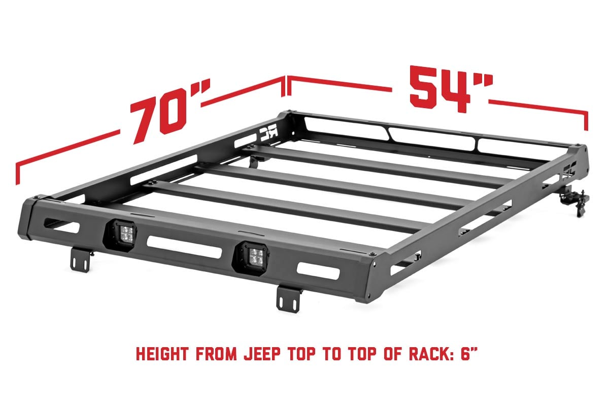 Roof Rack | Black Series Lights | Jeep Wrangler JK/Wrangler Unlimited  (07-18) — view 5